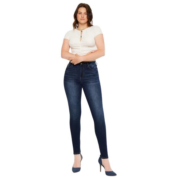 Kancan Curvy High Rise Skinny Jeans Size 15/31 - Picture 1 of 10